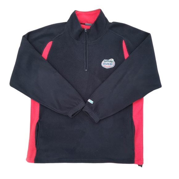 Nascar Daytona 500 Red and Black 1/4 Zip Fleece - Picture 2 of 6